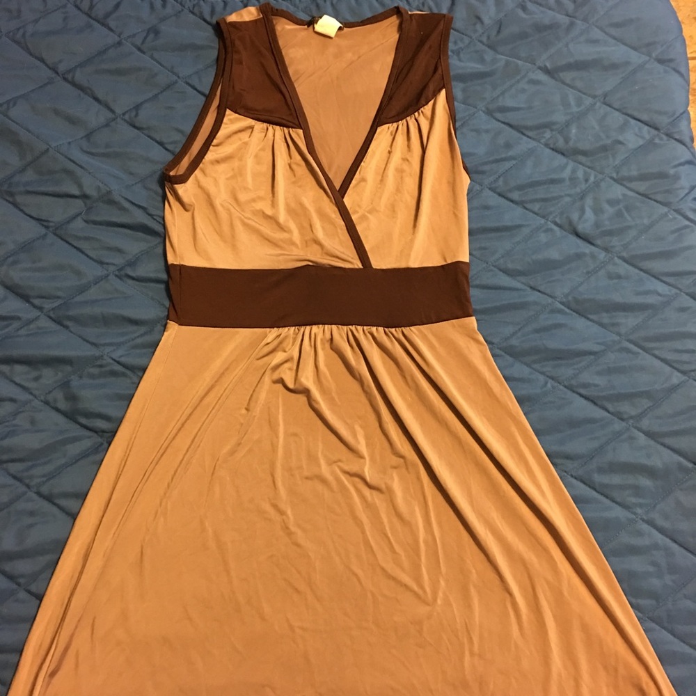 Vintage Knee length Brown dress size large